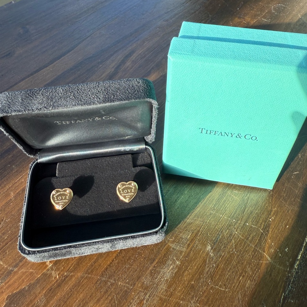 Tiffany & Co. “Return To Tiffany” Heart Stud Earrings